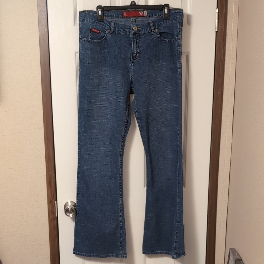 Guess Blue Flare Wide Leg Denim
